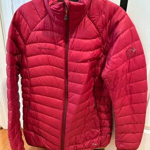 Mammut Red Puffer Jacket, Heavy, size M